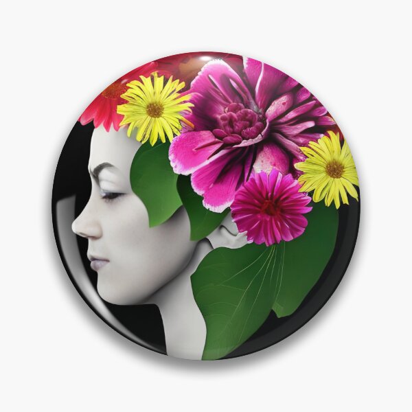 Item preview, Flowers growing out of head designed and sold by gramizzia.