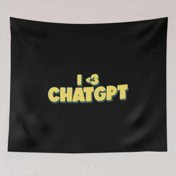 Item preview, I <3 ChatGPT Funny ChatGPT designed and sold by Harmonick-Tees.