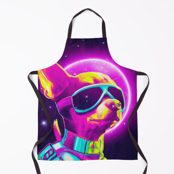 Item preview, Cyber Punk Chihuahua Neon Moon designed and sold by bennetthuskers.