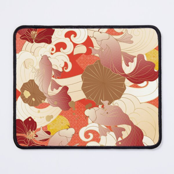 Artikelvorschau, traditional classical auspicious cherry blossom wave goldfish entworfen und verkauft von UnaWu533.
