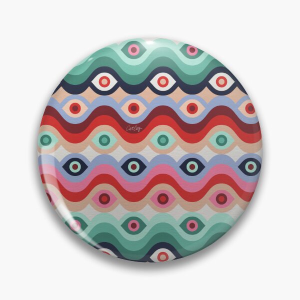 Item preview, Psychedelic Eye Melt – Mint & Pink designed and sold by Cat Coquillette.