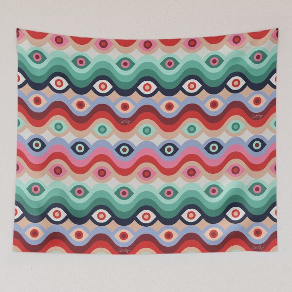 Item preview, Psychedelic Eye Melt – Mint & Pink designed and sold by Cat Coquillette.