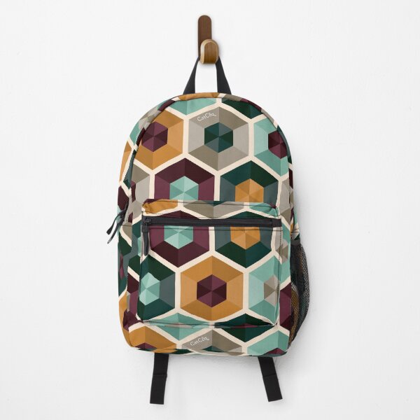 Item preview, Hexagon Gems – Mint & Ochre designed and sold by Cat Coquillette.