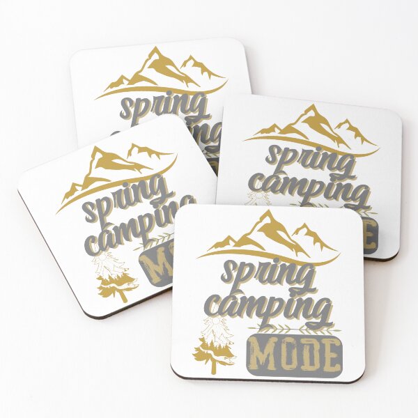 Item preview, spring camping mode, forest river sun inside tree pine designed and sold by movie-popcorn.