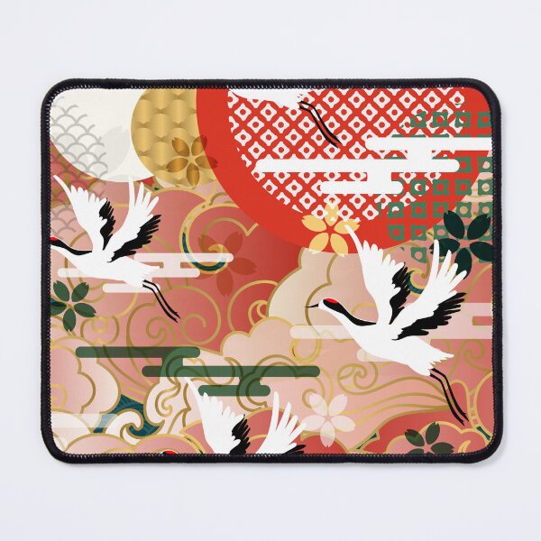 Item preview, ancient style traditional classical auspicious colorful cloud  crane  designed and sold by UnaWu533.