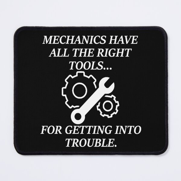 Item preview, Mechanic All the Right Tools White designed and sold by Standard Deviation Co.