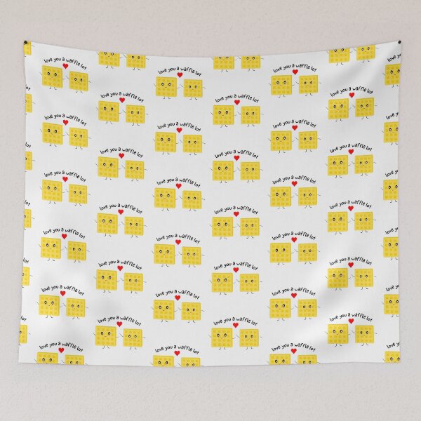 Item preview, Love You a Waffle Lot - Breakfast Food Pun designed and sold by Orchyd.