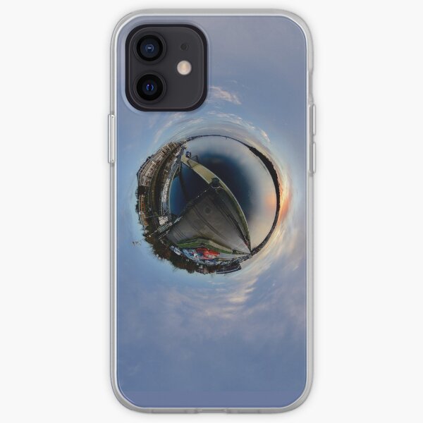 Foyle Marina at Dawn, Stereographic iPhone Soft Case