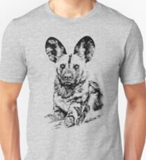 African Painted Dog Making Eye Contact Unisex T-Shirt