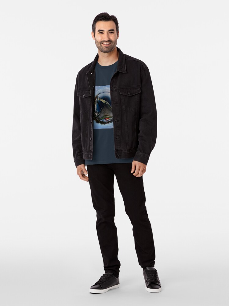 Alternate view of Foyle Marina at Dawn, Stereographic Premium T-Shirt