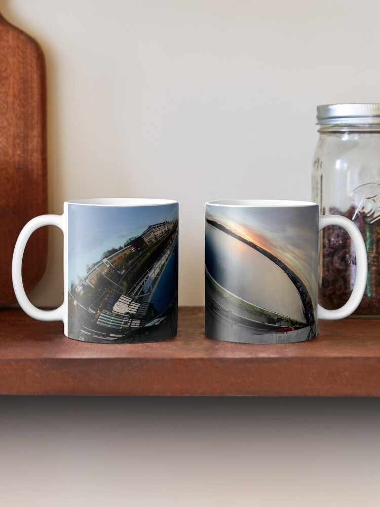 Alternate view of Foyle Marina at Dawn, Stereographic Mug