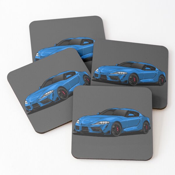Artikelvorschau, Artwork Toyota Supra MK 5 A90 BLAU japan racing GR entworfen und verkauft von SketchNinja.