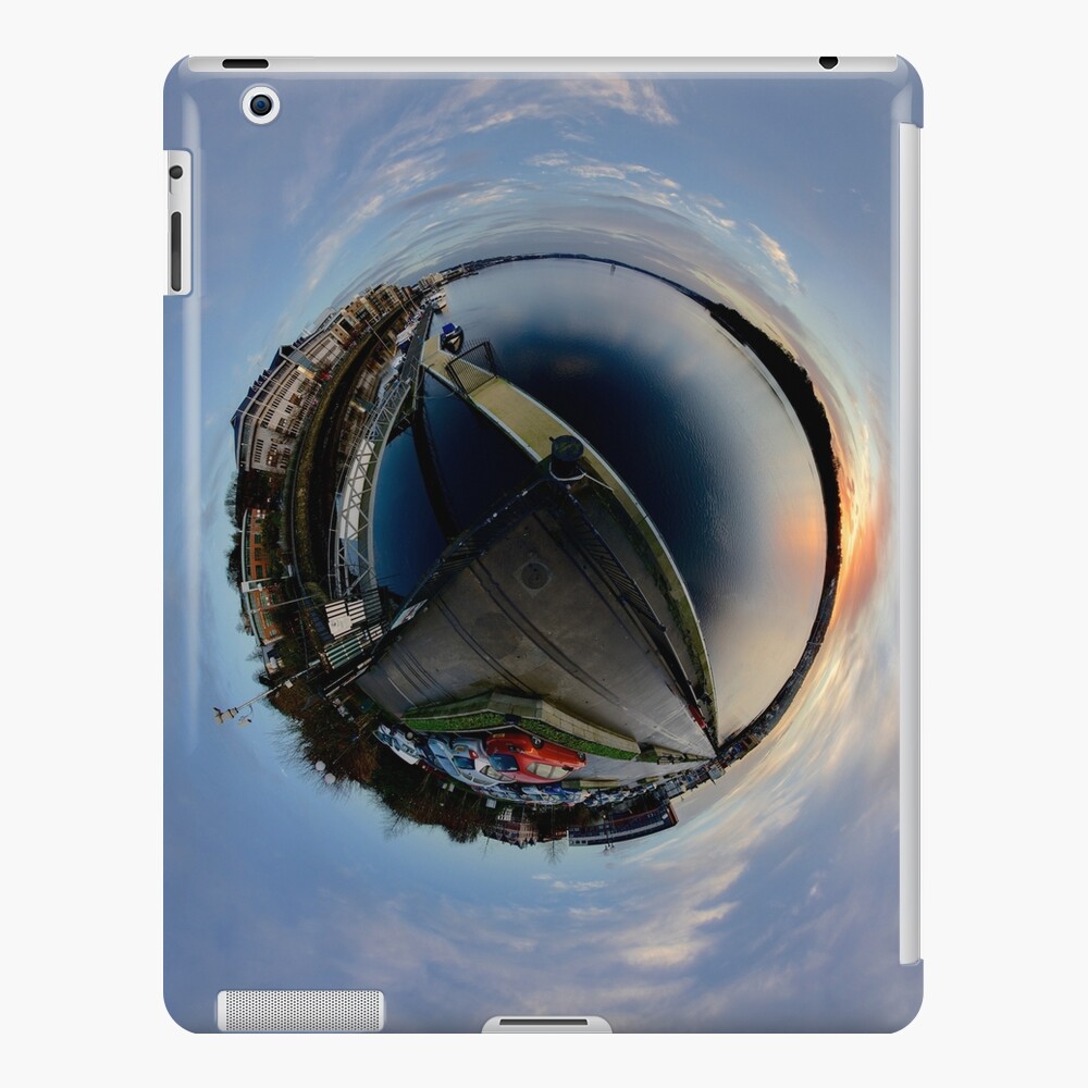 Foyle Marina at Dawn, Stereographic iPad Case & Skin