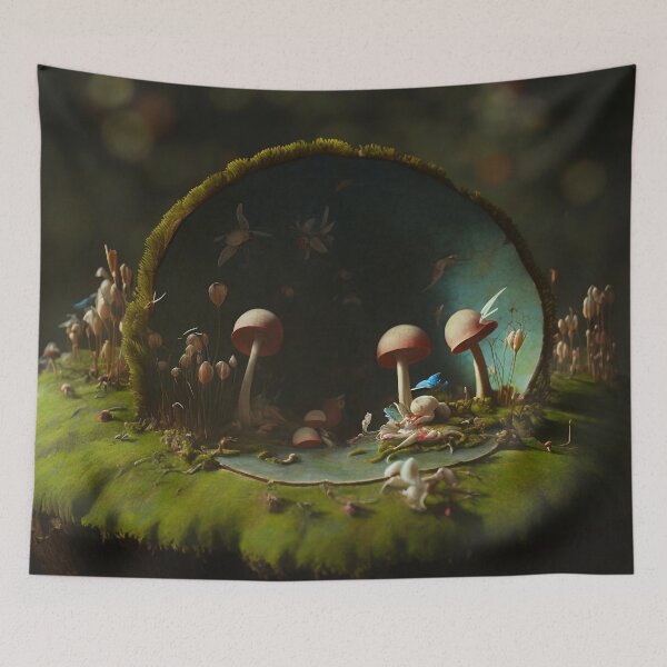 Item preview, Mushrooms Renaissance Art  designed and sold by Shroomworlds.