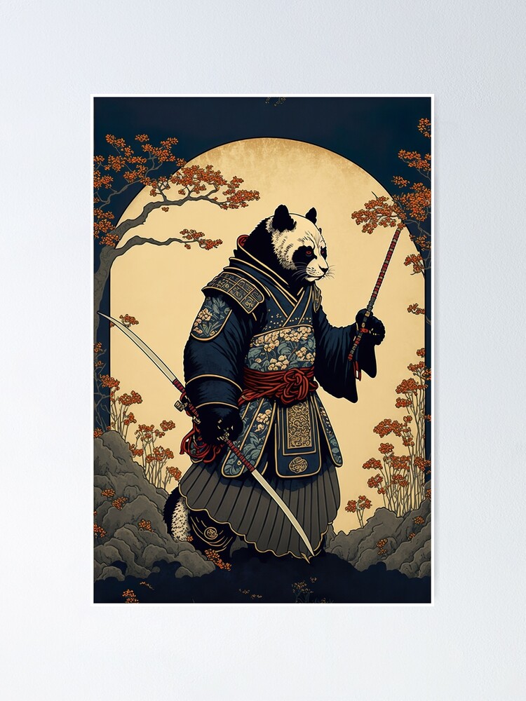 Poster, affiche Painting the samurai, Cadeaux et merch