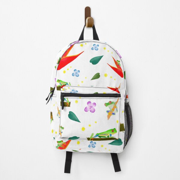 Item preview, Watercolor Red Eye Tree Frog on White designed and sold by dKarthdesign.