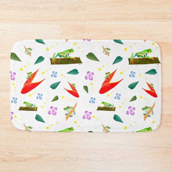 Item preview, Watercolor Red Eye Tree Frog on White  designed and sold by dKarthdesign.