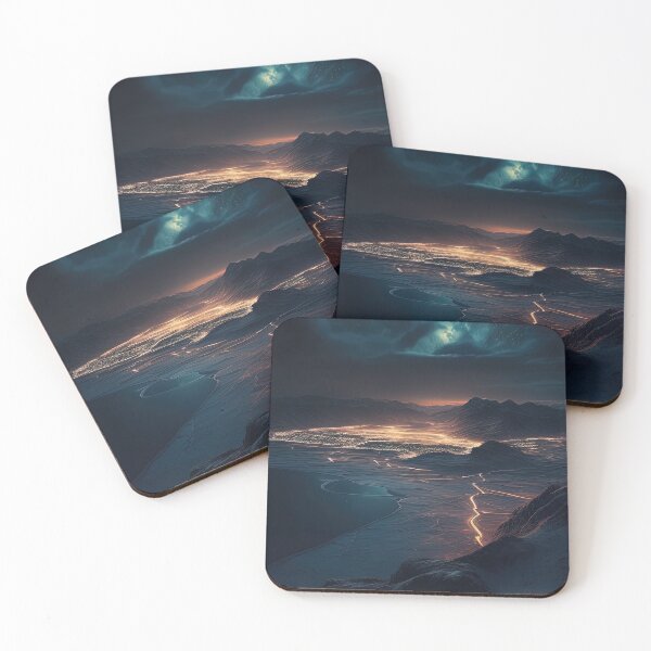 Item preview, City night sky aerial view illustration designed and sold by RK - Shop.