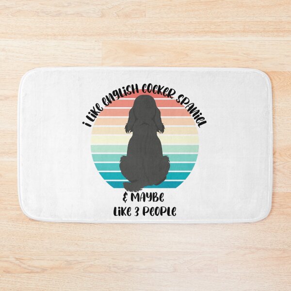 Item preview, I Like English Cocker Spaniel, and Maybe Like 3 People - English Cocker Spaniel Enamored - A Sunset Background in Pastel Hues - Only Three People Hold a Place in My Heart Alongside This Breed designed and sold by Mechanical-Artt.