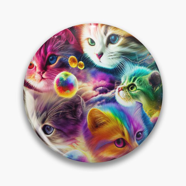 Item preview, Rainbow Cat Galaxy, Cute Kitten Shirt, Rainbow Shirt, Cat Shirt for Girls designed and sold by riotstickerco.