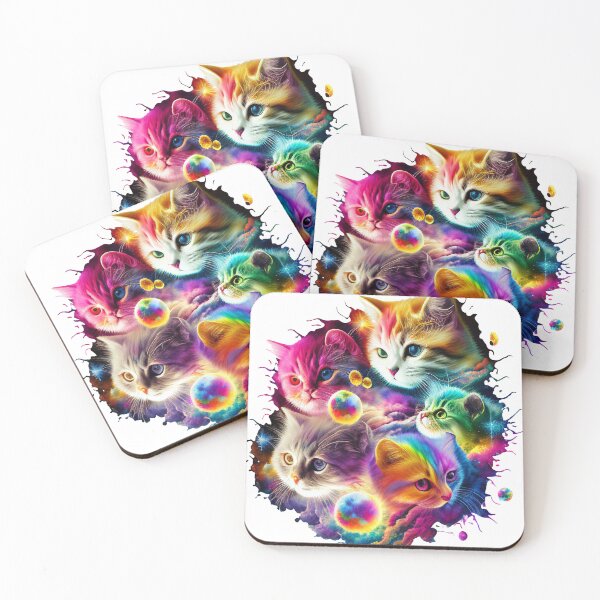 Item preview, Rainbow Cat Galaxy, Cute Kitten Shirt, Rainbow Shirt, Cat Shirt for Girls designed and sold by riotstickerco.