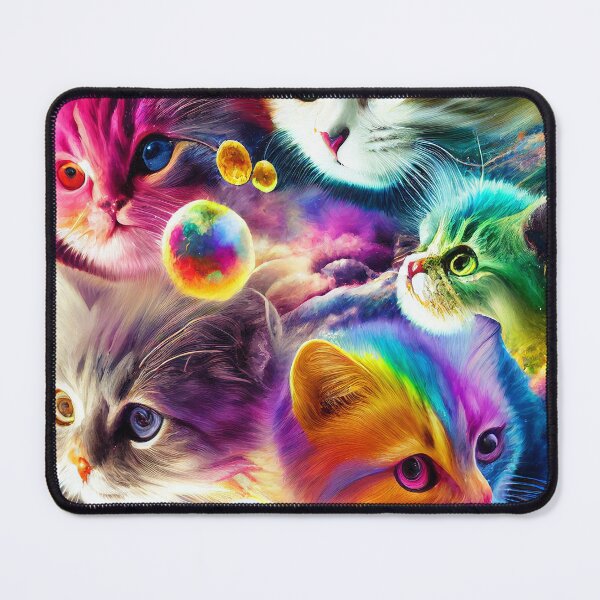 Item preview, Rainbow Cat Galaxy, Cute Kitten Shirt, Rainbow Shirt, Cat Shirt for Girls designed and sold by riotstickerco.