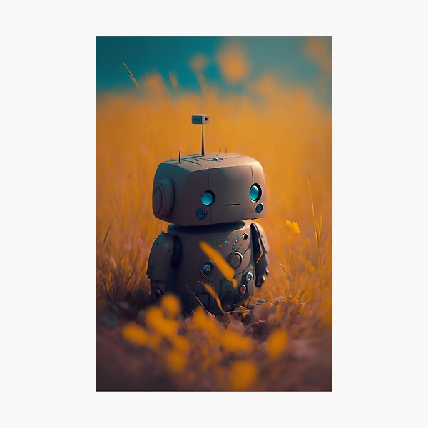 Item preview, Indifferent Little Bot designed and sold by HollisArtCo.