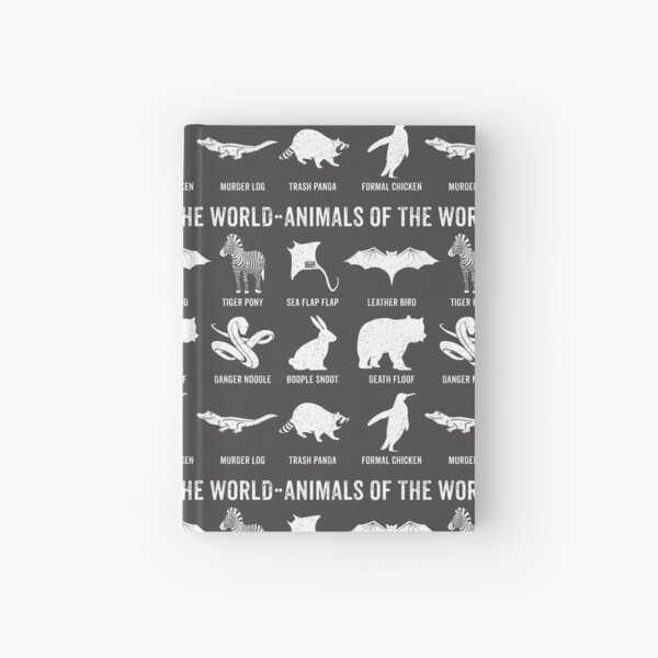 Simple Vintage Humor Funny Rare Animals of the World Hardcover Journal