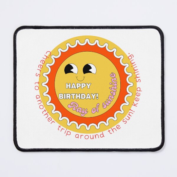 Item preview, Bright and Cheerful Birthday Greetings - Cheers to another trip around the sun! Keep shining. designed and sold by aywchen.