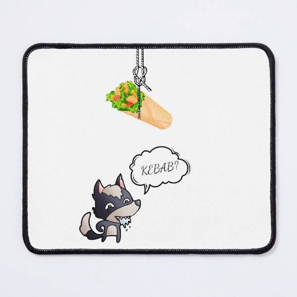 Item preview, Hungry wolf and kebab designed and sold by BigBasement.