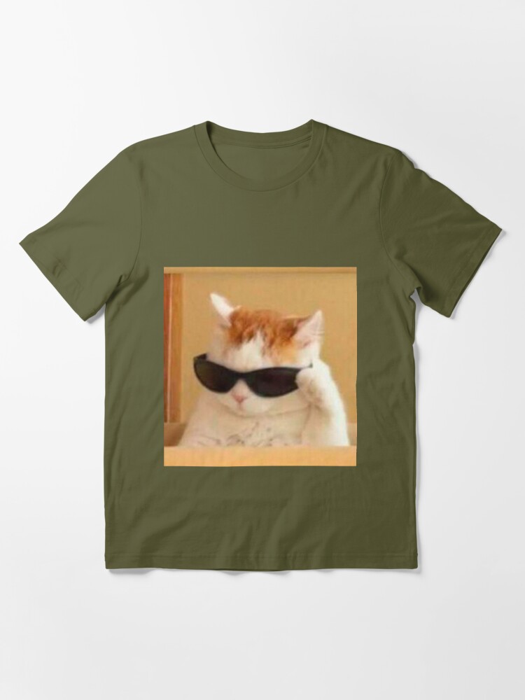 cat with glasses meme Art Board Print by valwerty