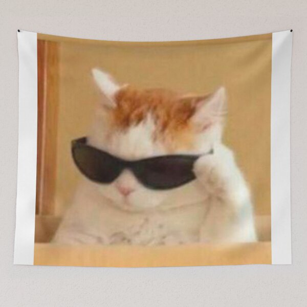 Item preview, cat with glasses meme designed and sold by valwerty.