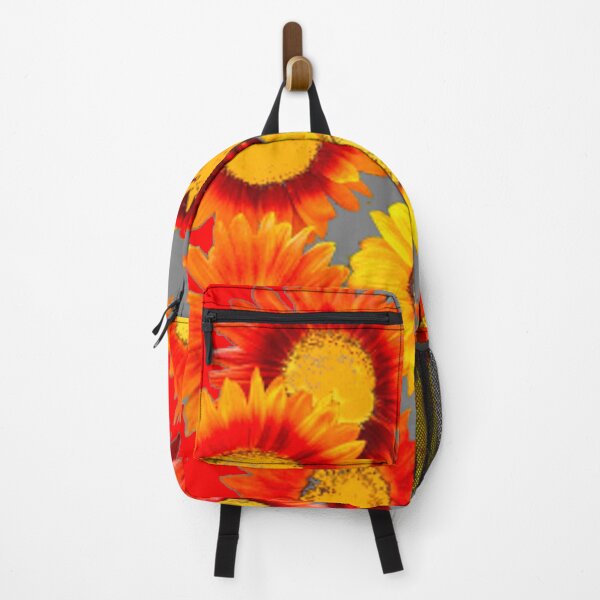 Item preview, SUNFLOWER PATTERNS GREY-RED ABSTRACT ART designed and sold by sharlesart.