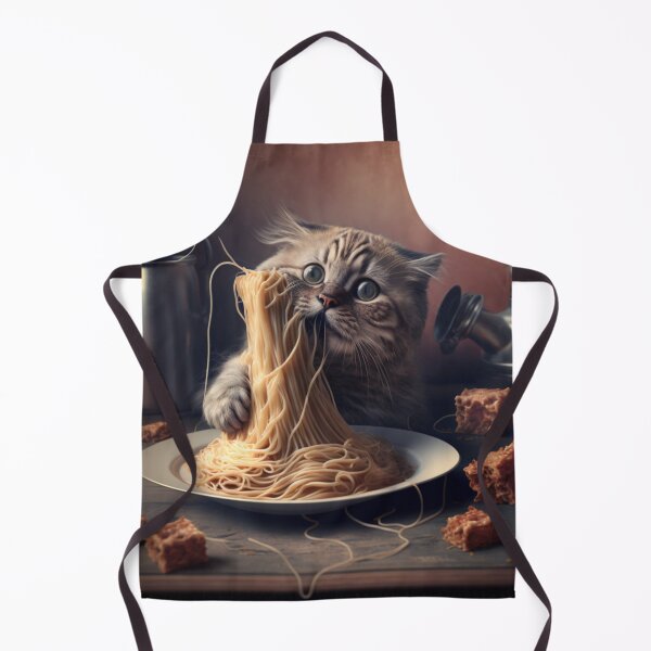 Item preview, Cat Eating Spaghetti designed and sold by AllYouNeed99.