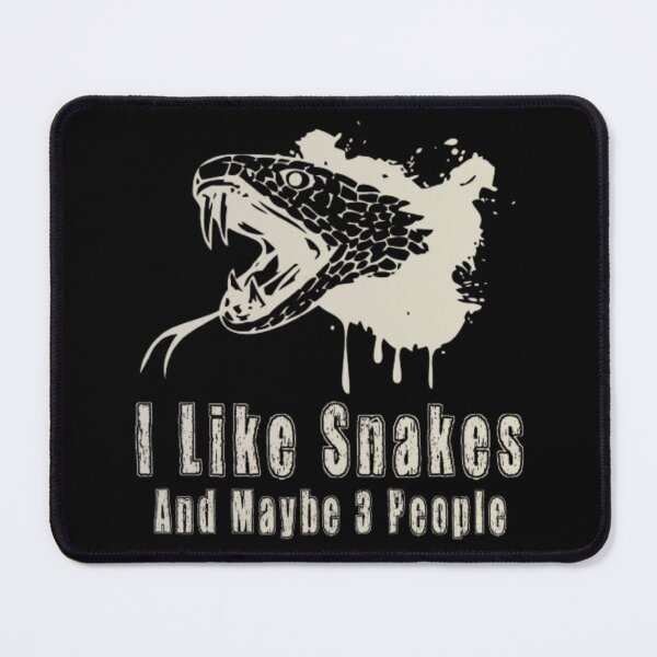 Item preview, I Like Snakes and Maybe 3 People Snake Reptile Lover Distressed designed and sold by AYACHI90.