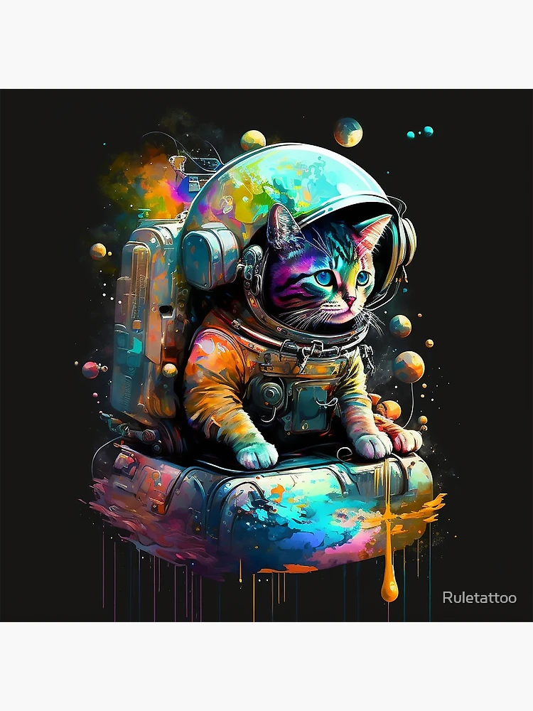 Cosmic Explorer: Space Cat Astronaut - the Art Chick - Digital Art, Humor &  Satire, Animals - ArtPal