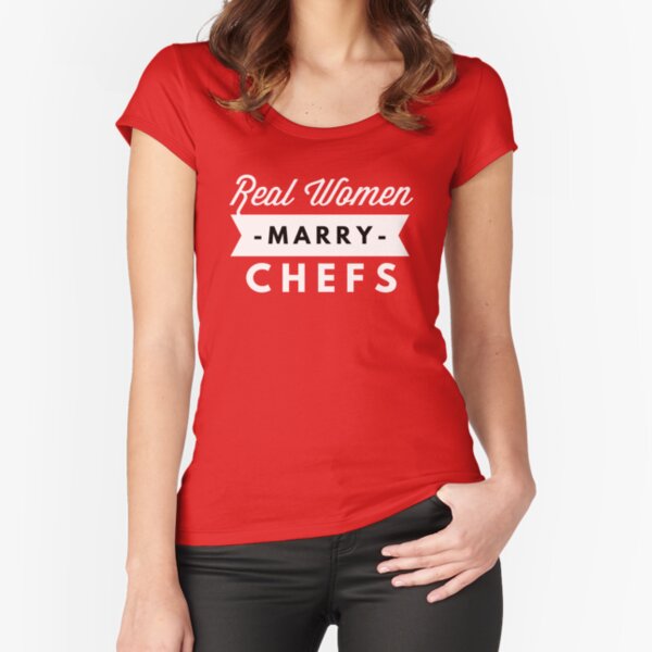 Mujer Chef cuchillo de chef Cocinero Cocinar Regalo Camiseta Cuello V 