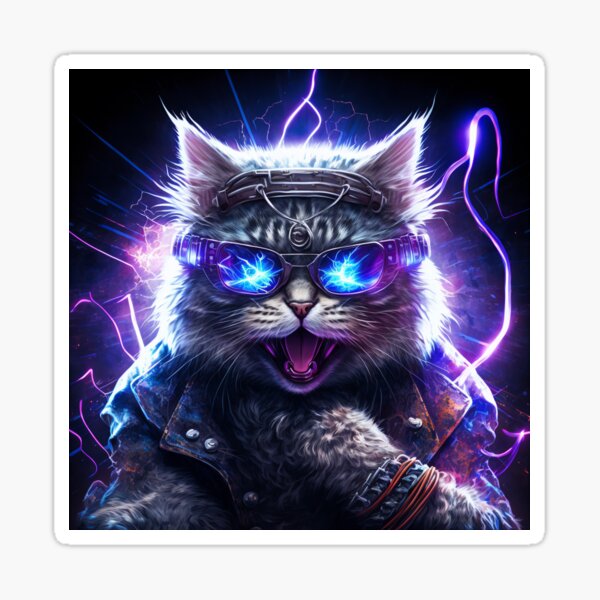 Neon Retro Cool Sticker
