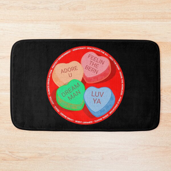 Item preview, PMD00283 Progressive Movement Designs Valentine Candy funny messages v1 promotes progressive goals and honors Bernie Sanders Feelin the Bern designed and sold by ProgressiveLeft.
