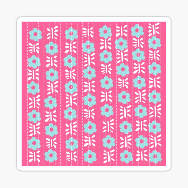 Textile Pattern Laptop Stickers for Sale