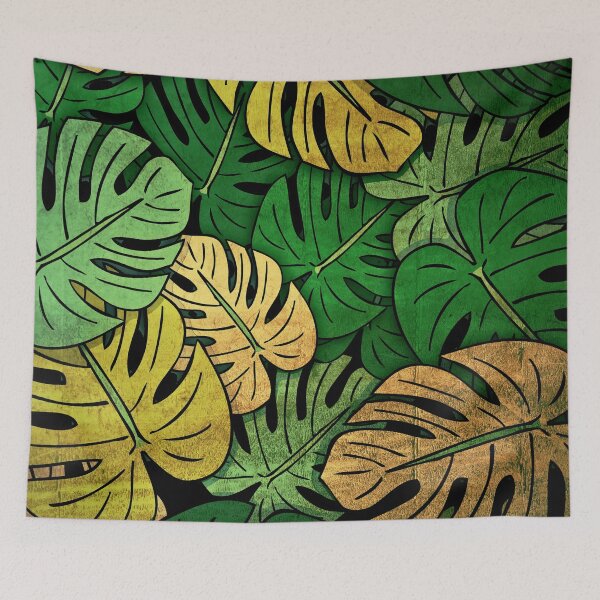 Item preview, Grunge Monstera Leaves designed and sold by Rockett Graphics.