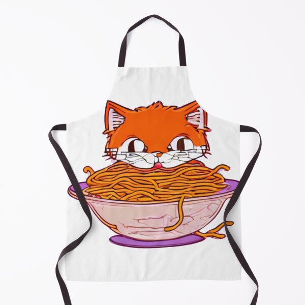Item preview, Retroanime Cat Eating Spaghetti Meme Foodie Gift designed and sold by MoStorish.
