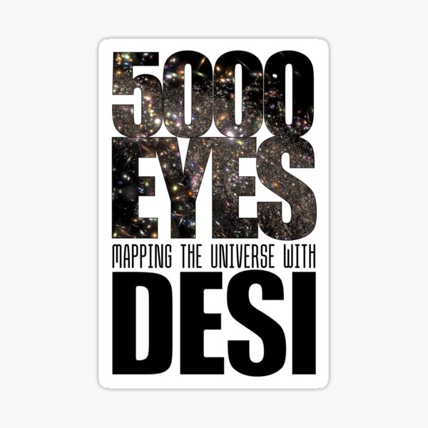 5000 Eyes Galaxies Glossy Sticker