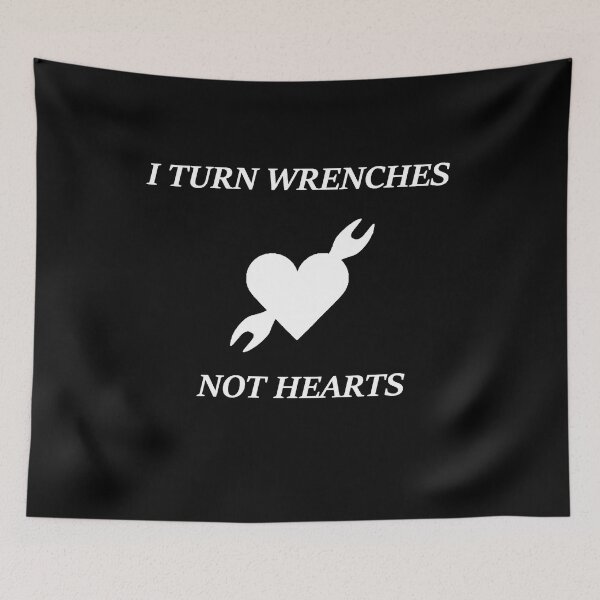 Item preview, Mechanic - Turn Wrenches Not Hearts White designed and sold by Standard Deviation Co.