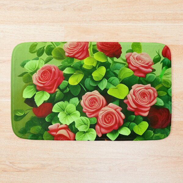 Item preview, Red Roses in Vase and Green designed and sold by asurtiumgreen.