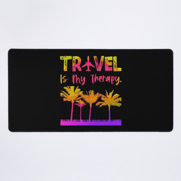 Item preview, Travel Is My Therapy Palm Tree designed and sold by WiseNomad.