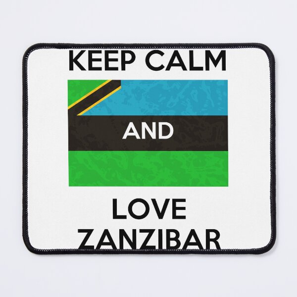 Item preview, Zanzibar flag / keep calm and love zanzibar designed and sold by BigBasement.