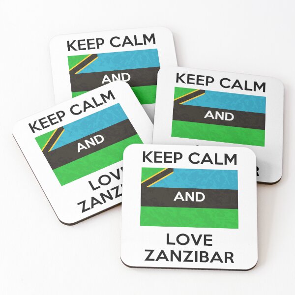 Item preview, Zanzibar flag / keep calm and love zanzibar designed and sold by BigBasement.