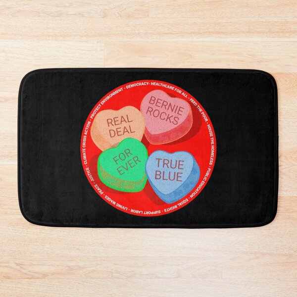 Item preview, PMD00286 Progressive Movement Designs Valentine Candy funny messages v4 promotes progressive goals and honors Bernie Sanders Feelin the Bern designed and sold by ProgressiveLeft.