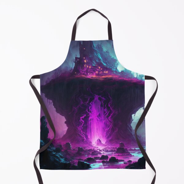 Item preview, Magical Journey Through Fantasy Mountains with Purple Stream designed and sold by kaileena-ai.